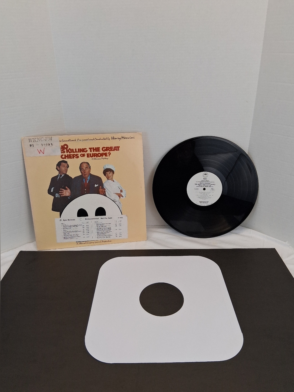 Henry Mancini Who Is Killing Great Chefs Europe LP Vinyl 1978 Promo Epic SE35692